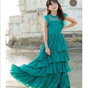 JoyFolie Caroline Maxi Dress in teal size 10